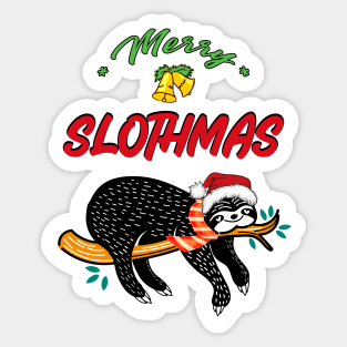 Merry Slothmas Sticker